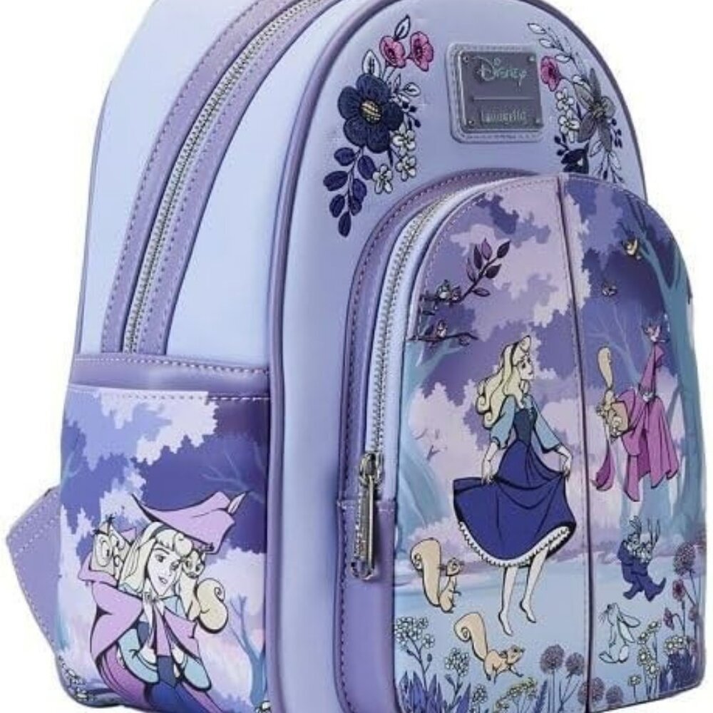 Loungefly Disney Sleeping Beauty 65th Anniversary Scene Mini Backpack NWT - Picture 5 of 8